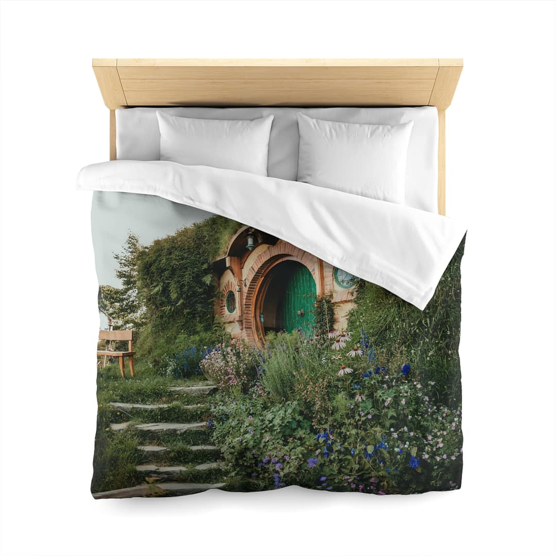 Cottagecore Hobbit Duvet Cover - Botanical-Pathway Rustic-Charm - Image 5