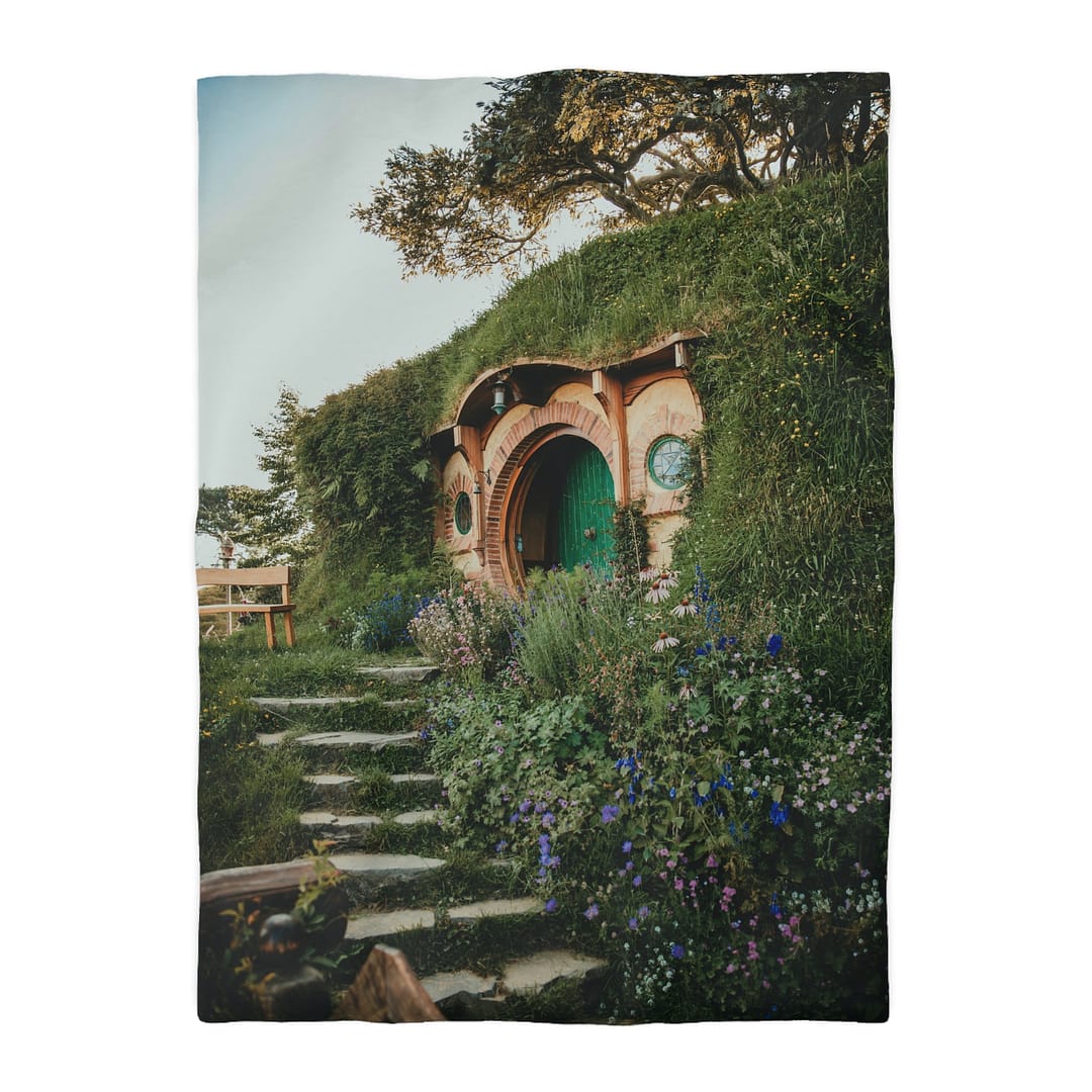 Cottagecore Hobbit Duvet Cover - Botanical-Pathway Rustic-Charm - Image 10