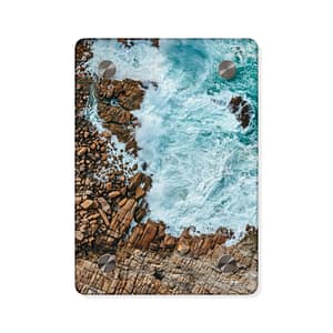 Coastal-Strata Acrylic Wall Art - Scandinavian-Tide-Wave