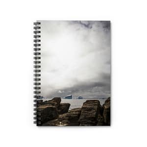 Polar-Iceberg Spiral Notebook - Scandinavian-Midnight Fjord