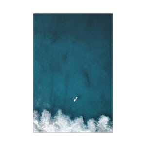 Oceanic Surfer Canvas Wall Art - Coastal-Modern Deep Sea