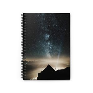 Mystic Galaxy Spiral Notebook - Nocturnal-Starlight Exploration