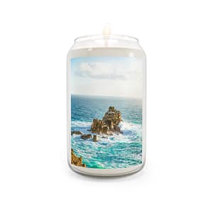 Coastal Waverock Scented Candle, 13.75oz - Scandinavian Aqua Oceanfront