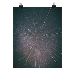 Nebula Burst Matte Vertical Poster - Cosmic-Glitch Star Field