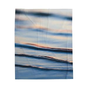 Ethereal Ocean Velveteen Plush Blanket - Serene-Morning-Light