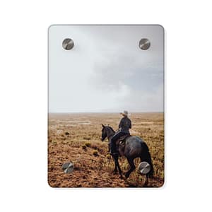 Prairie Cowboy Acrylic Wall Art - Rustic-Western Morning Light