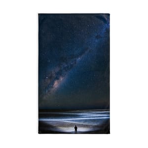 Cosmic Ocean Hand Towel - Starry-Night Horizon Glow