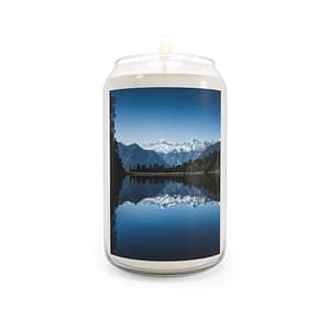 Alpine Reflection Scented Candle, 13.75oz - Contemporary Natural Landscape View