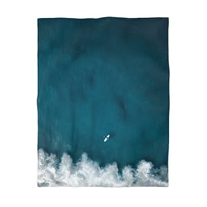 Oceanic Surfer Duvet Cover - Coastal-Modern Deep Sea