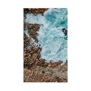 Coastal-Strata Hand Towel - Scandinavian-Tide-Wave
