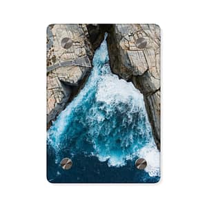 Coastal-Cliff Acrylic Wall Art - Scandinavian-Seaside Storm