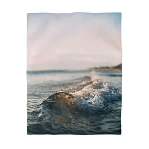 Coastal Wave Duvet Cover - Scandinavian-Seaside Serenity