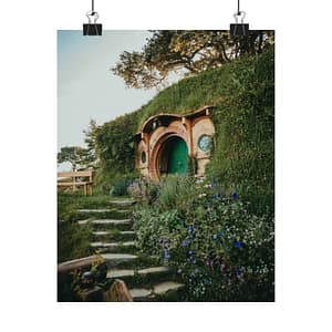 Cottagecore Hobbit Matte Vertical Poster - Botanical-Pathway Rustic-Charm