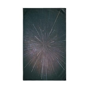 Nebula Burst Hand Towel - Cosmic-Glitch Star Field