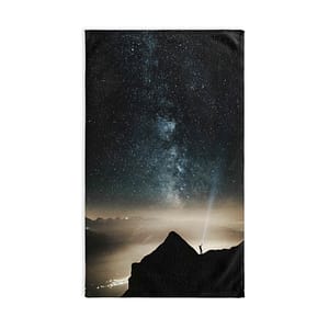 Mystic Galaxy Hand Towel - Nocturnal-Starlight Exploration