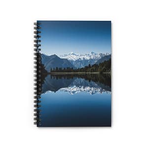 Alpine Reflection Spiral Notebook - Contemporary Natural Landscape View