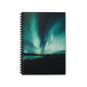 Aurora Borealis Spiral Notebook - Ethereal-Night Skyscape